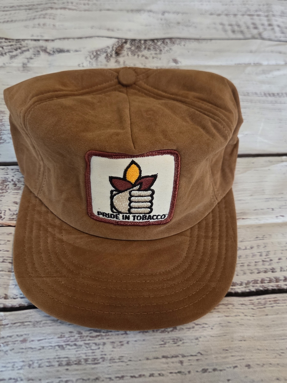 Brown 'Pride in Tobacco' Embroidered Patch Cap